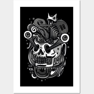 King Skull Posters and Art